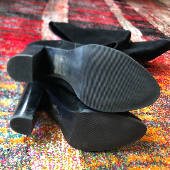 Aldo tall suede heel boots Sz 7.5 - Picture 10 of 16